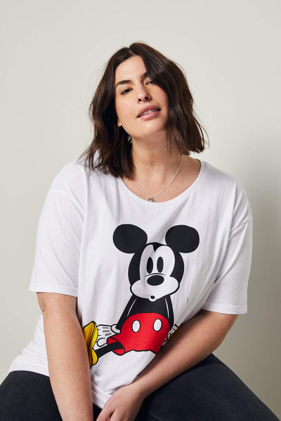 T-Shirt - Mickey Chandail WOMANCE X DISNEY Blanc XXL